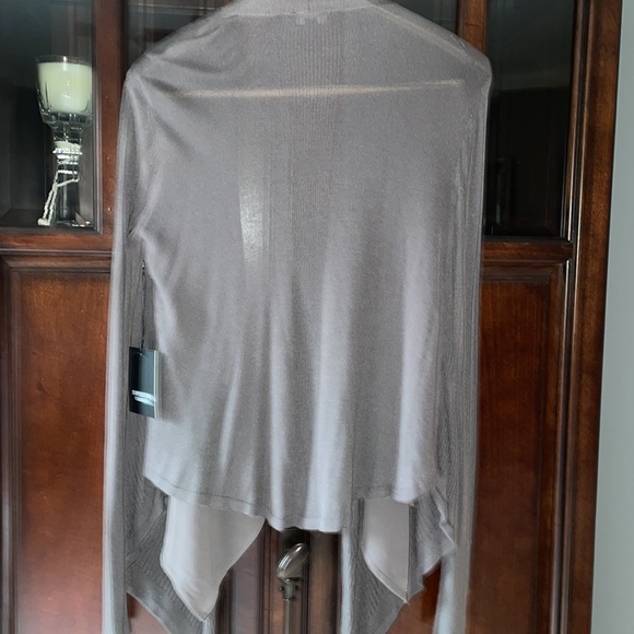 🎁 NWT Simply Vera Vera Wang Chiffon Flyaway Cardigan Womens Medium - Picture 7 of 9